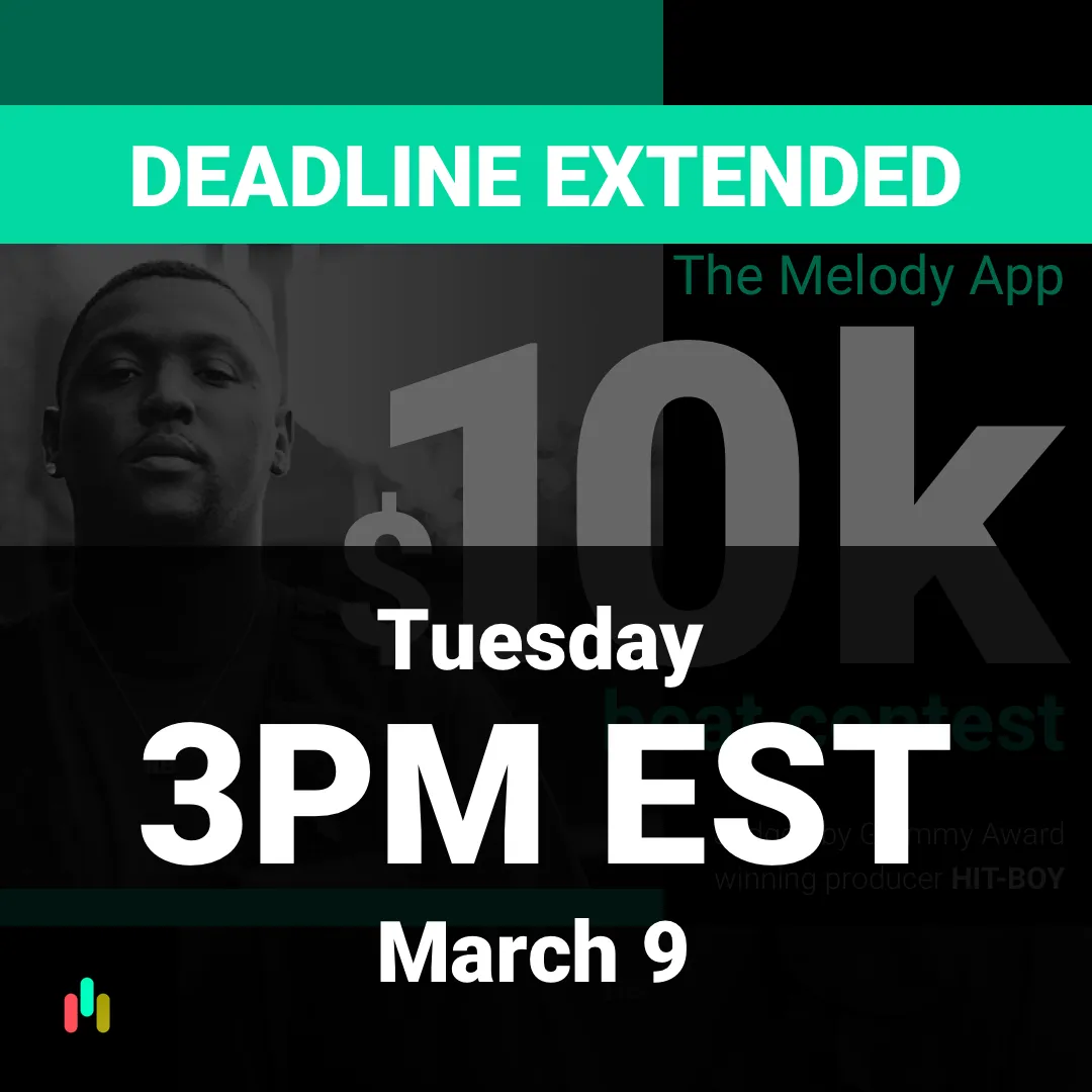 The Melody App $10k beat contest deadline extended